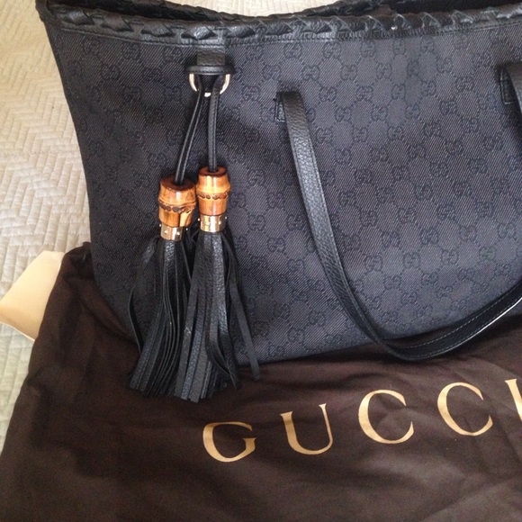 Athentic Gucci Tote leather tassels - Picture 9 of 14